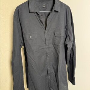 Alfani Gray Button-Up Shirt